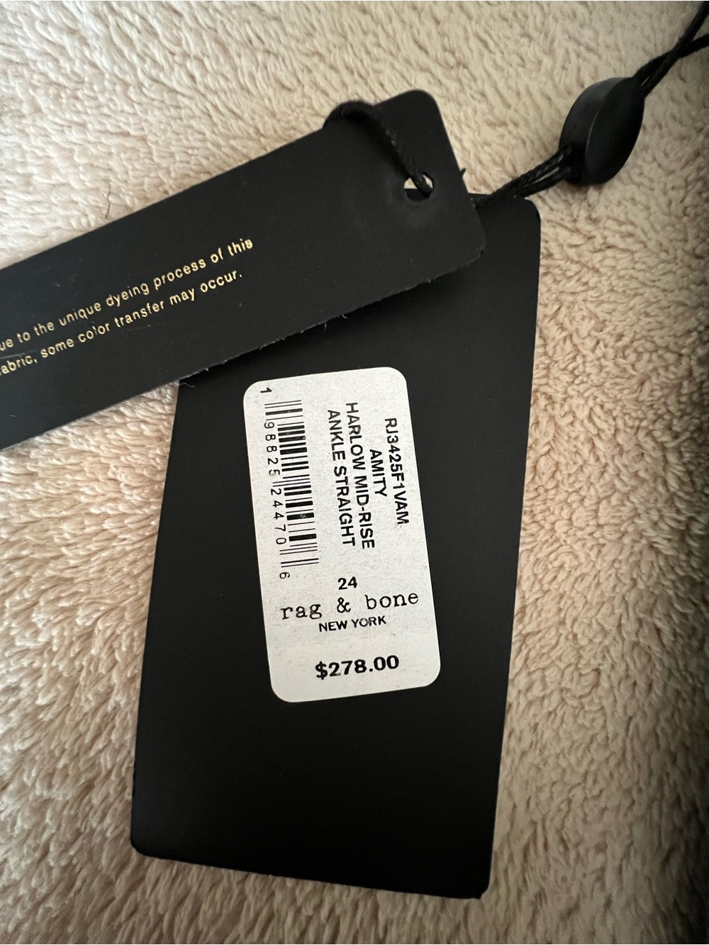 NWT rag & bone The Harlow Mid-Rise Ankle Straight Jeans - Picture 9 of 12
